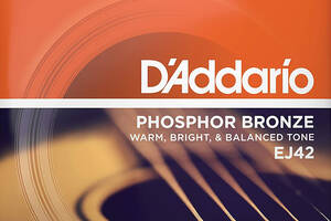 Струны для акустической гитары D'Addario EJ42 Phosphor Bronze Medium Resophonic Guitar 16/56