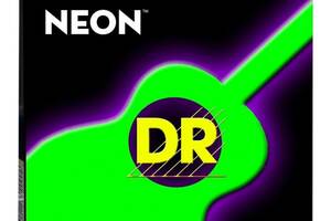 Струны для акустической гитары DR NGA-10 Hi-Def Neon Green K3 Coated Extra Lite Acoustic Guitar Strings 10/48