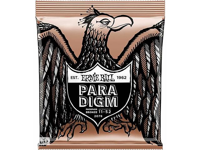 Струны для акустической гитары Ernie Ball 2078 Paradigm Light Phosphor Bronze Acoustic 11/52