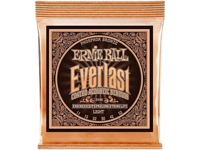 Струны для акустической гитары Ernie Ball 2548 Everlast Light Phosphor Bronze Acoustic 11/52