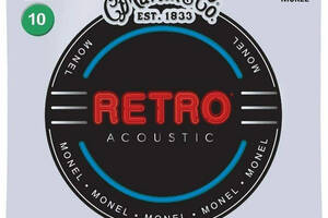 Струны для акустической гитары Martin MM10 Retro Acoustic Guitar Strings Extra Light 10/47