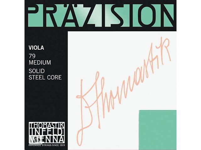 Струны для альта Thomastik-Infeld 79 Präzision Solid Steel Core 4/4 Viola Strings Medium Tension