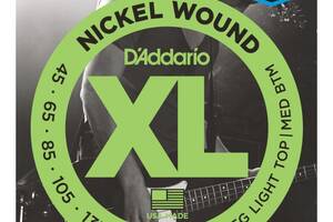 Струны для бас-гитары D'Addario Nickel Wound EXL165-5 Custom Light 5-String Bass 45/135