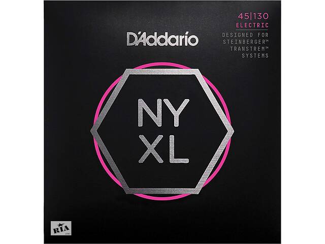 Струны для бас-гитары D'Addario NYXLS45130 Double Ball End Steinberger Regular Light Long Scale Bass 5 Strings 45/130