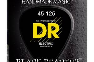 Струны для бас-гитары DR BKB5-45 Black Beauties K3 Coated Medium Bass 5 Strings 45/125