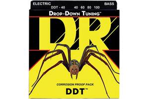 Струны для бас-гитары DR DDT-40 Drop-Down Tuning Light Bass 4-Strings 40/100