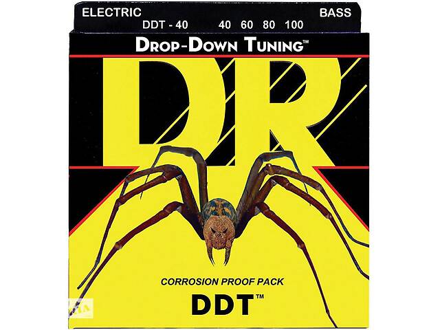 Струны для бас-гитары DR DDT-40 Drop-Down Tuning Light Bass 4-Strings 40/100