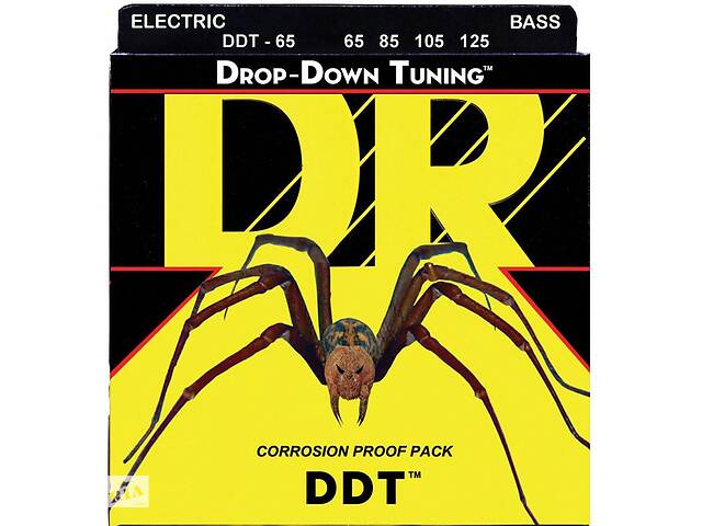 Струны для бас-гитары DR DDT-65 Drop-Down Tuning Extra Heavy Bass 4-Strings 65/125