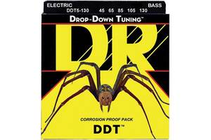 Струны для бас-гитары DR DDT5-130 Drop-Down Tuning Medium Bass 5-Strings 45/130