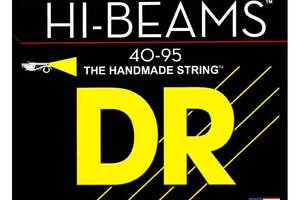 Струны для бас-гитары DR LLR-40 Hi-Beam Stainless Steel 4 String Light Bass Strings 40/95