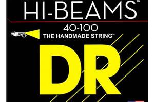 Струны для бас-гитары DR LR-40 Hi-Beam Stainless Steel 4 String Light Bass Strings 40/100