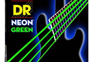 Струны для бас-гитары DR NGB-40 Hi-Def Neon Green K3 Coated Light Bass Guitar 4 Strings 40/100