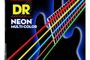 Струны для бас-гитары DR NMCB5-40 Hi-Def Neon Multicolor K3 Coated Light Bass 5 Strings 40/120