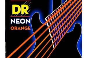 Струны для бас-гитары DR NOB6-30 Hi-Def Neon Orange K3 Coated Medium Bass 6 Strings 30/125