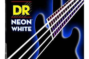 Струны для бас-гитары DR NWB-40 Hi-Def Neon White K3 Coated Light Bass Guitar 4 Strings 40/100