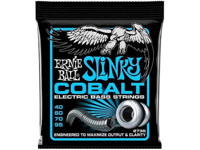 Струны для бас-гитары Ernie Ball 2735 Cobalt Extra Slinky 4-Strings Bass 40/95