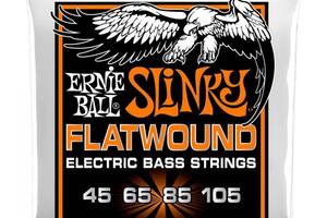 Струны для бас-гитары Ernie Ball 2813 Hybrid Cobalt Slinky Flatwound Bass 4-Strings 45/105