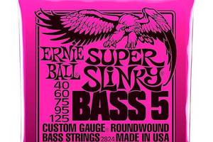 Струны для бас-гитары Ernie Ball 2824 Super Slinky Nickel Wound 5-String Bass 40/125