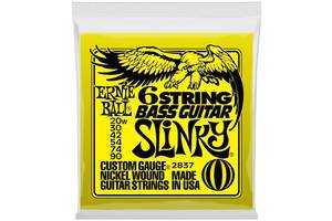 Струны для бас-гитары Ernie Ball 2837 6 String Bass Guitar Slinky Nickel Wound 20w/90