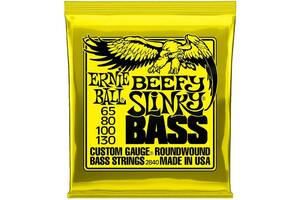 Струны для бас-гитары Ernie Ball 2840 Beefy Slinky Bass Nickel Wound 65/130