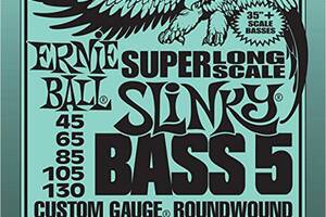 Струны для бас-гитары Ernie Ball 2850 Super Long Scale Slinky Nickel Wound 5-String Bass 45/130