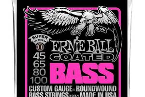 Струны для бас-гитары Ernie Ball 3834 Coated Super Slinky Bass 4-Strings 45/100