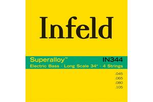 Струни для бас-гітари Thomastik-Infeld IN344 Infeld Superalloy Medium Light 4-Strigs Bass 45/105