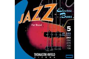 Струни для бас-гітари Thomastik-Infeld JF345 Jazz Flat Wound Medium 5-Strigs Bass 43/136