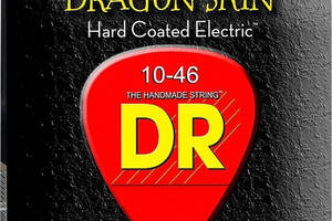 Струны для электрогитары 6 шт DR DSE-10 Dragon Skin K3 Coated Electric Guitar Strings 10/46