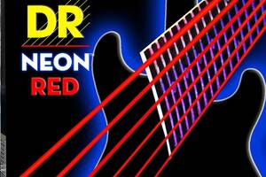 Струны для электрогитары 6 шт DR NRE-10 Hi-Def Neon Red K3 Coated Medium Electric Guitar Strings 10/46