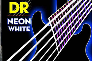 Струны для электрогитары 6 шт DR NWE-10 Hi-Def Neon White K3 Coated Medium Electric Guitar Strings 10/46