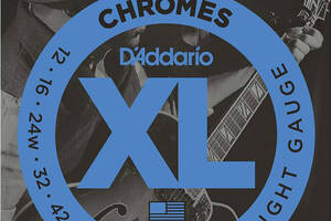 Струны для электрогитары D'Addario ECG25 Chromes Flat Wound Light Electric Strings 12/52