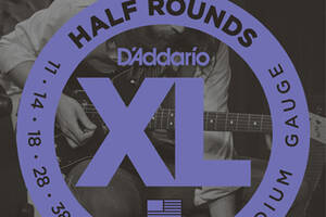 Струны для электрогитары D'Addario EHR370 Half Rounds Medium Electric Guitar Strings 11/49