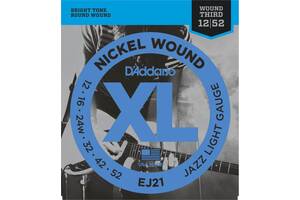 Струны для электрогитары D'Addario EJ21 Nickel Wound Jazz Light 12/52