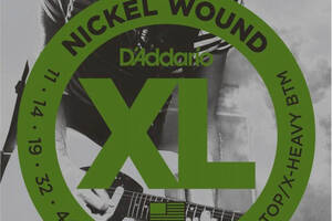 Струны для электрогитары D'Addario EXL117 Medium Top X-Heavy Bottom Electric Guitar Strings 11/56