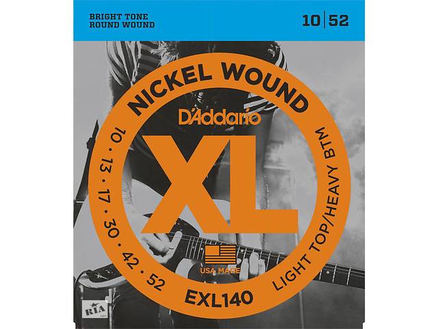 Струны для электрогитары D'Addario EXL140 LTHB Electric Guitar Strings 10/52