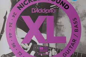 Струны для электрогитары D'Addario EXL156 Nickel Wound Guitar/Bass Electric Strings 24/84