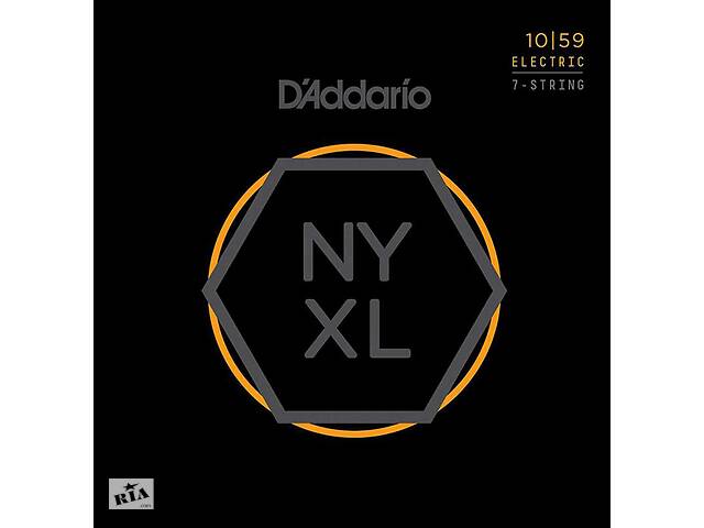 Струны для электрогитары D'Addario NYXL1059 Nickel Wound Regular Light Electric Guitar 7-Strings 10/59