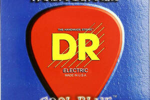Струны для электрогитары DR CBE-9 Cool Blue Light Coated Electric Guitar Strings 9/42