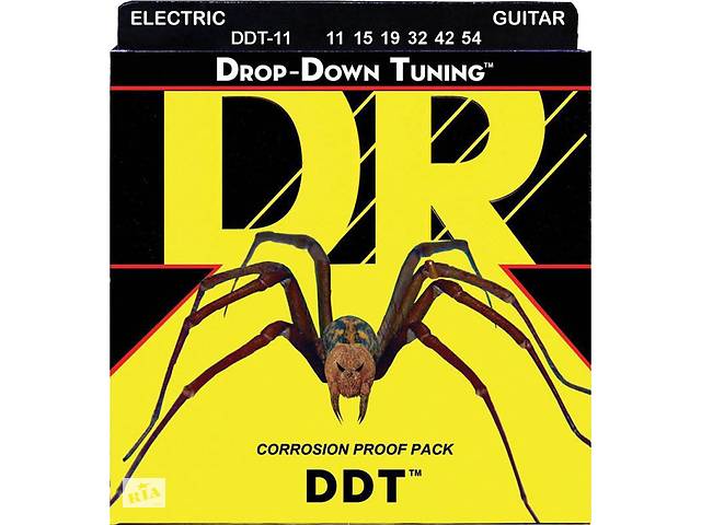 Струны для электрогитары DR DDT-11 Drop-Down Tuning Nickel Plated Medium Electric Strings 11/54