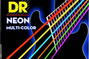 Струны для электрогитары DR NMCE-9/46 Hi-Def Neon Multi-Color K3 Coated Light Heavy Electric Guitar Strings 9/46