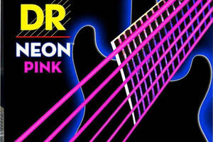 Струны для электрогитары DR NPE7-10 Hi-Def Neon Pink K3 Coated Medium 7-String Electric Guitar 10/56