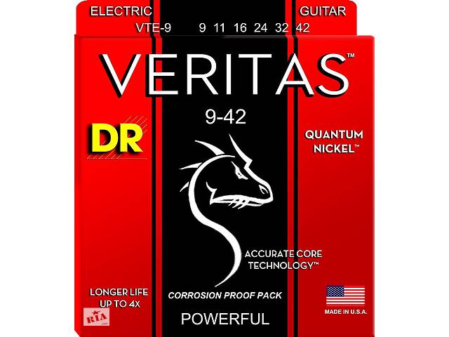 Струны для электрогитары DR VTE-9 Veritas Quantum Nickel Electric 9/42