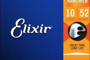 Струны для электрогитары Elixir 12077 Nanoweb Nickel Plated Steel Light-Heavy 10/52