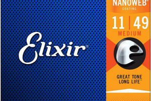 Струны для электрогитары Elixir 12102 Nanoweb Nickel Plated Steel Medium 11/49