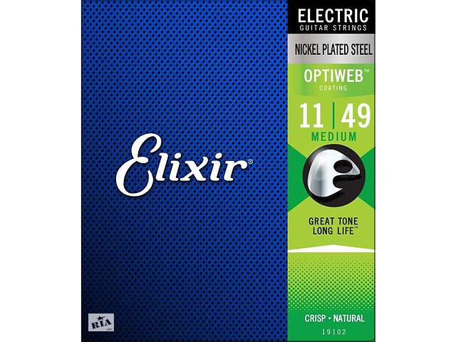 Струны для электрогитары Elixir 19102 Optiweb Nickel Plated Steel 11/49