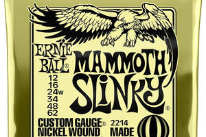 Струны для электрогитары Ernie Ball 2214 Mammoth Slinky Nickel Wound 12/62