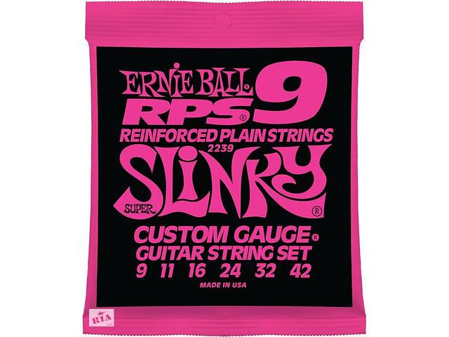 Струны для электрогитары Ernie Ball 2239 RPS-9 Reinforced Slinky Electric Guitar Strings 9/42