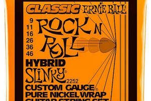 Струны для электрогитары Ernie Ball 2252 Classic Pure Nickel Hybrid Slinky 9/46