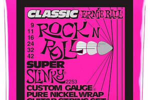 Струны для электрогитары Ernie Ball 2253 Classic Pure Nickel Super Slinky 9/42